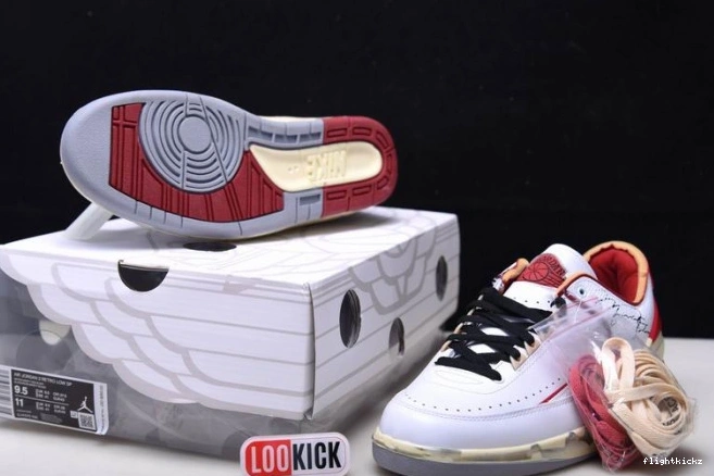 Jordan Off-White SP Red Low White 2 DJ4375-106 Retro 1110